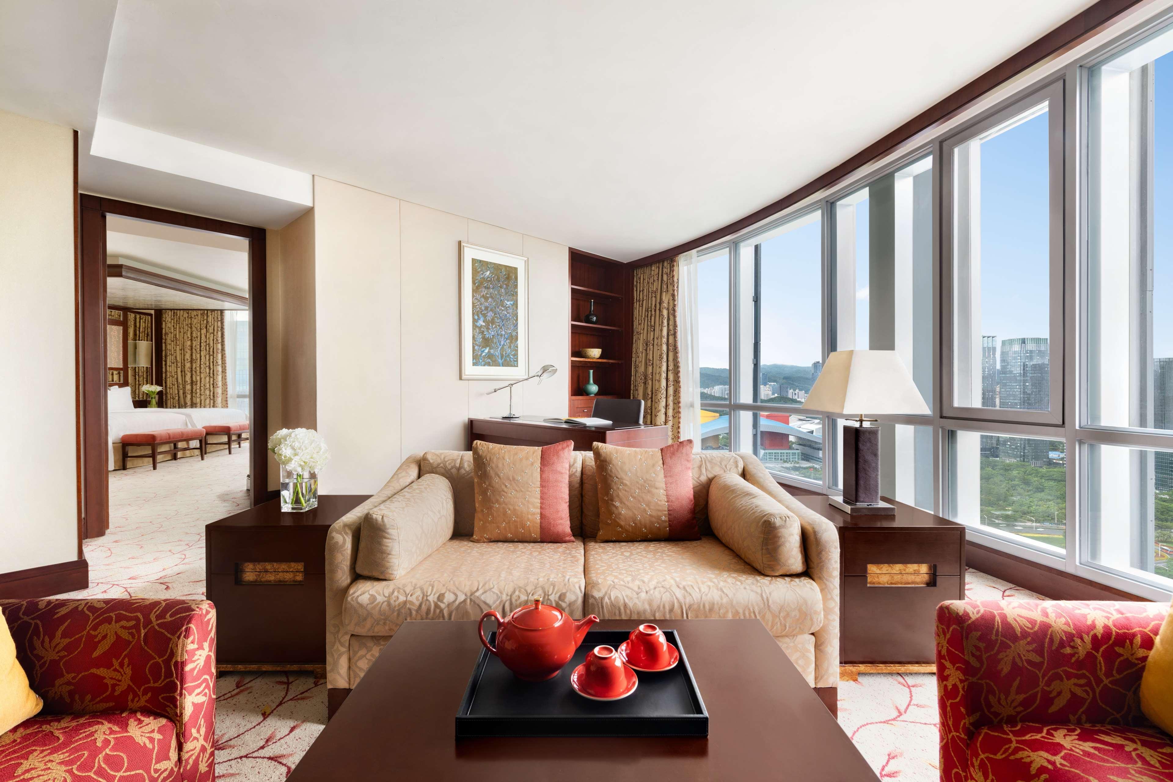 Futian Shangri-La, Shenzhen,Near To Shenzhen Convention&Exhibition Centre, Futian Railway Station Buitenkant foto